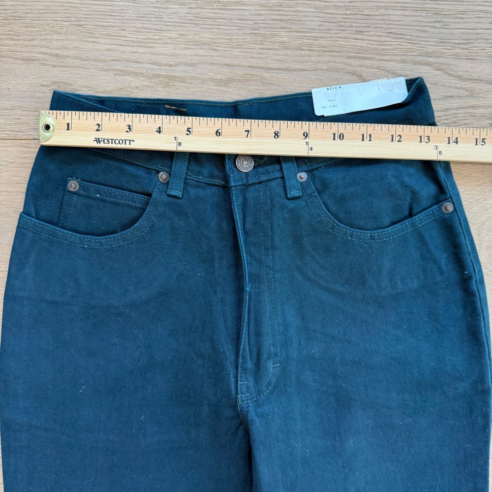 Jordache Basics Original Jeans Womens 6 Vintage High Rise Tapered Teal Green NEW - Picture 7 of 9